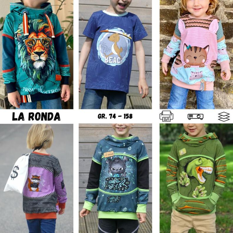 La Ronda Hoodie / Shirt Kinder unisex Gr. 74 bis 158 image number 1
