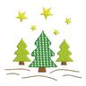 Stickdatei Weihnachtswald 3erlei Größen thumbnail number 2
