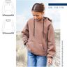 Raglanhoodie Kinder –  Schnittmuster Gr. 110-176 – Denver  thumbnail number 1