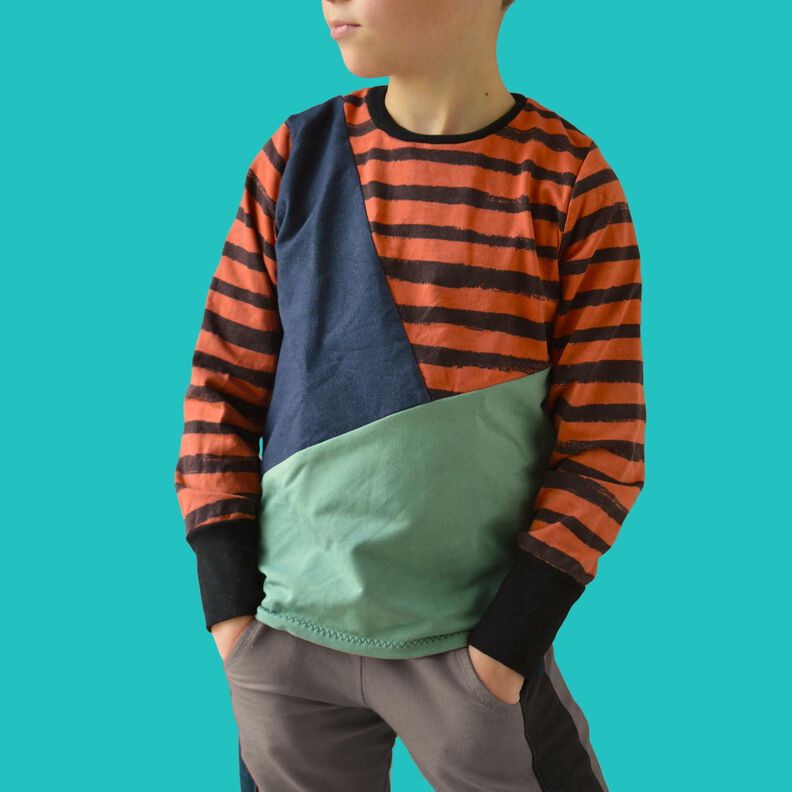 Kinder Shirt mit Teilung Rollkragen SISA ♥ Gr. 110-164 image number 3