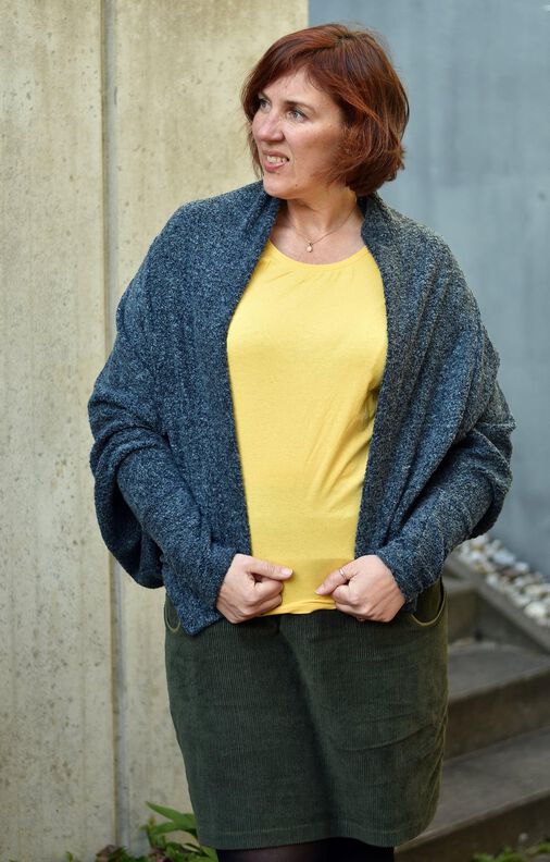 Cocon Strickjacke (32-56) MACAPA Damen Schnittmuster Jacke image number 9