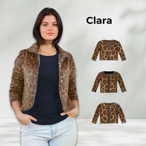 Schnittmuster Damen Jacke Clara Gr. 34-54 Nähanleitung