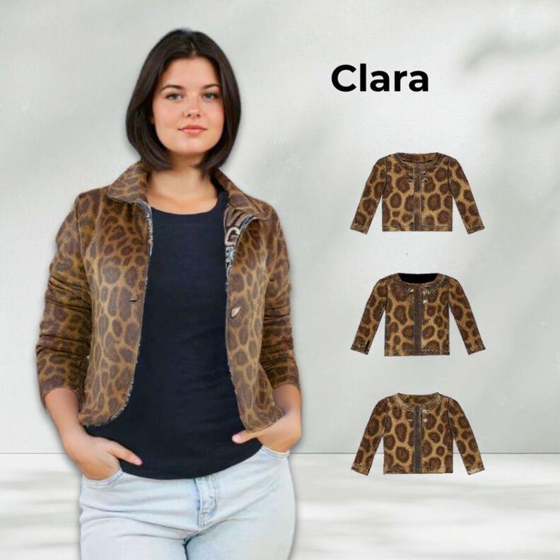 Schnittmuster Damen Jacke Clara Gr. 34-54 Nähanleitung image number 1