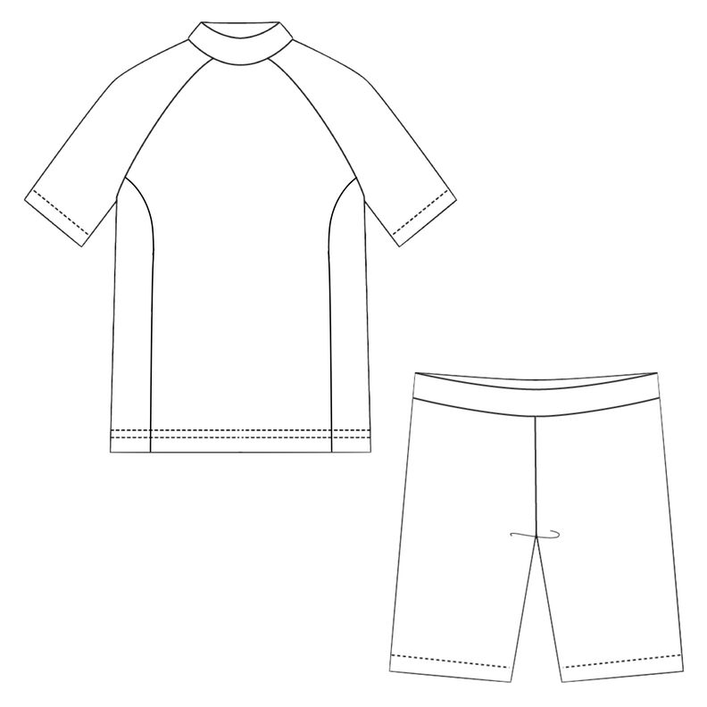 Set UV-Shirt Badeshirt Badehose Shorts MATAHARI ♥ Gr. 92-164 image number 9