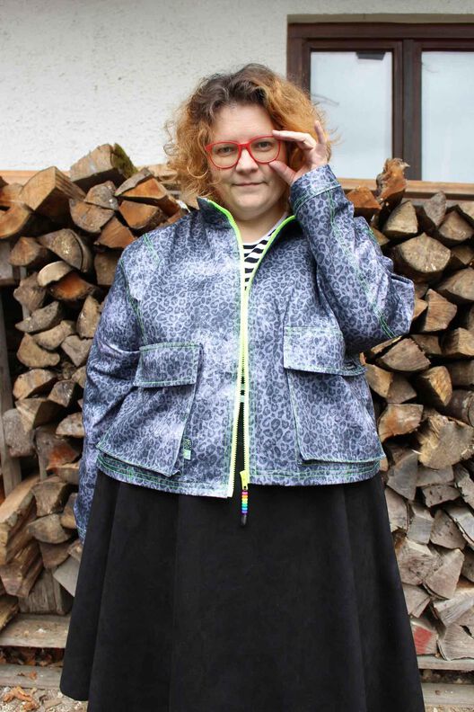 Boxy Jacke im Worker Style JACAREI (34-56) image number 9