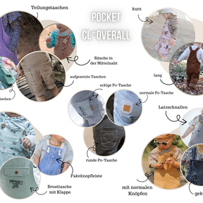 POCKET CL*OVERALLS 56-170 