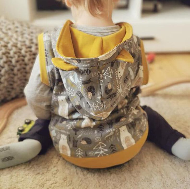 Main(e) CasualVest - Kinderweste mit Ohrenoption - 68-134 image number 2