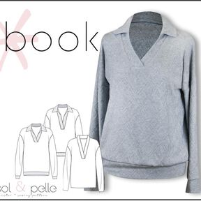 Ebook lillesol women Pullover mit Kragen "Vinta"