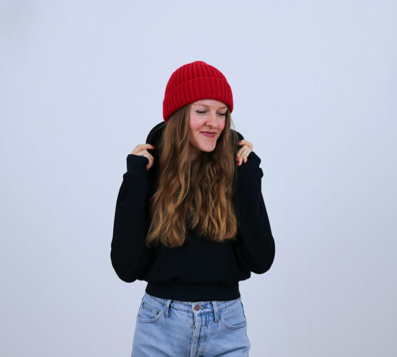 Pullover Set: cropped Sweater & Hoodie Gr. 34-54 image number 4