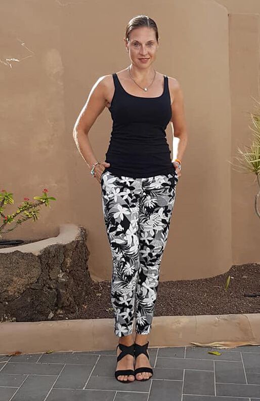Damen Hose (32-52) OLINDA schmale Damenhose Schnittmuster image number 9