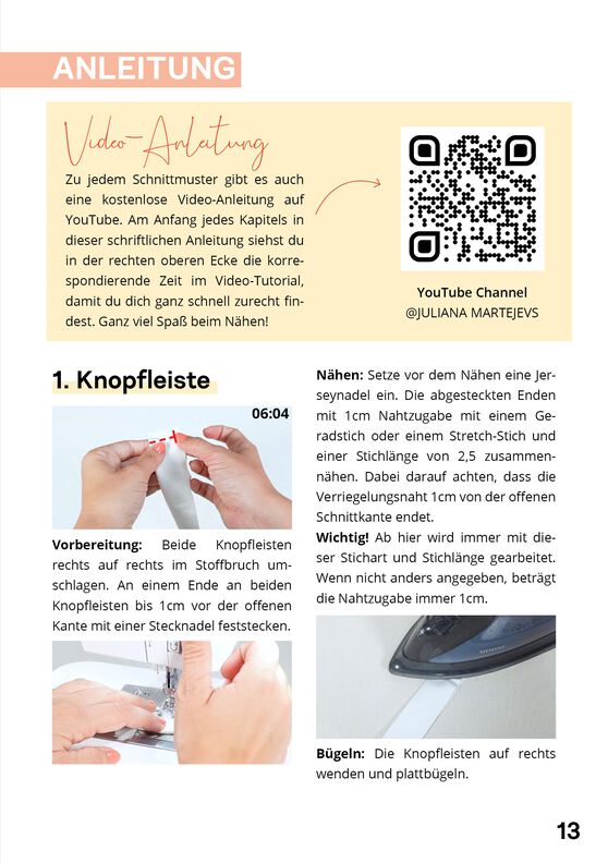 Poloshirt Schnittmuster mit Videoanleitung XS-XXXL image number 9