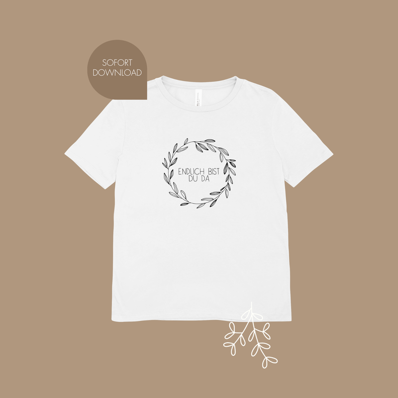 Plotter- und Laserdatei "ENDLICH BIST DU..." SVG PNG image number 7