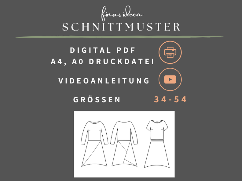 Louisa - Schnittmuster Damen Kleid 34-54 image number 9