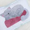 Stickdatei Katze doodle schlafende Katze 5 Größen thumbnail number 4