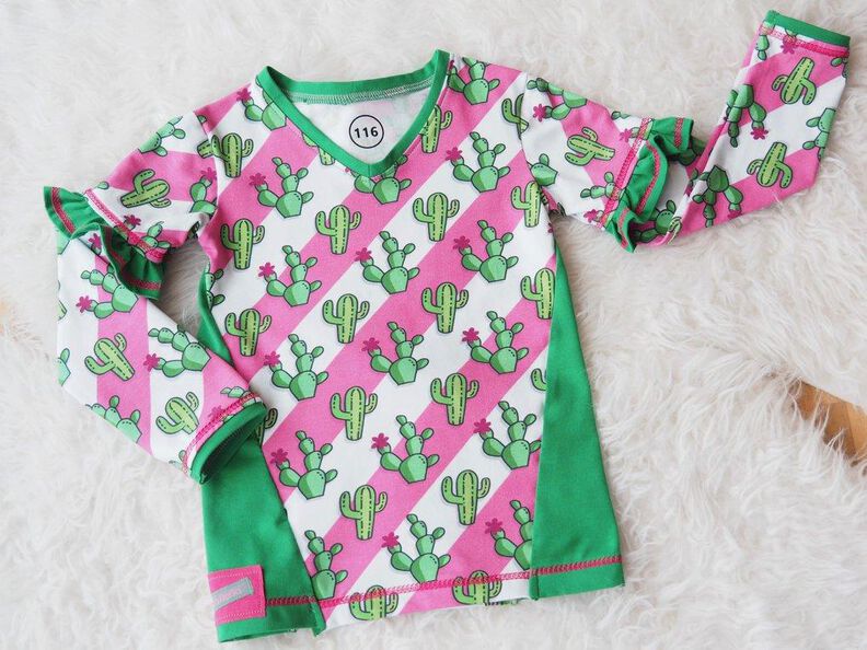 Kinder T-Shirt Longsleeve mit Teilungen KEREN ♥ Gr. 92-164 image number 6