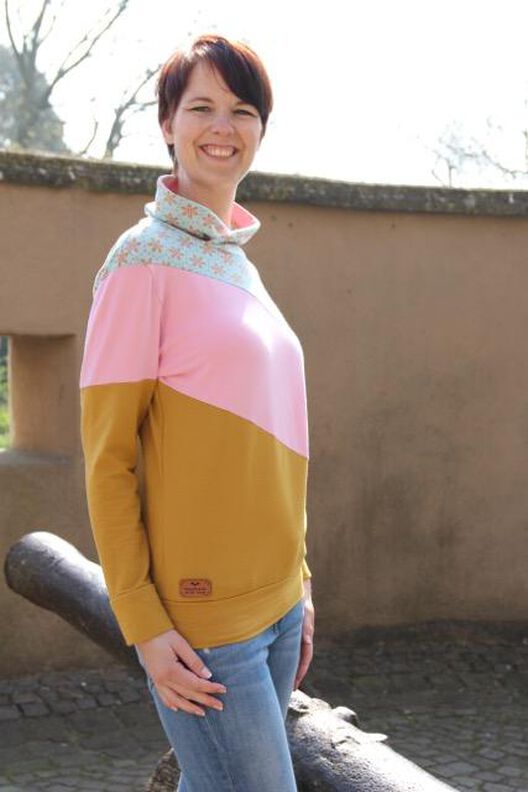 Pullover mit Schalkragen "Maren", Schnittmuster Gr. 158 - 46 image number 5