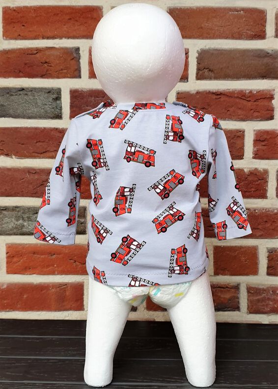 Fin – Babyshirt aus Jersey mit Knopfleisten Gr. 44–98 A4+A0 image number 6