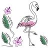 Stickdatei Flamingo Kontur SET thumbnail number 1
