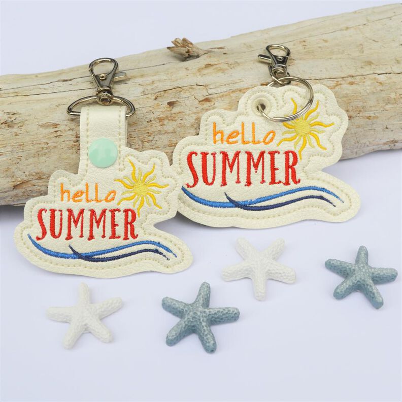 Stickdatei Sommer Anhänger hello summer image number 1