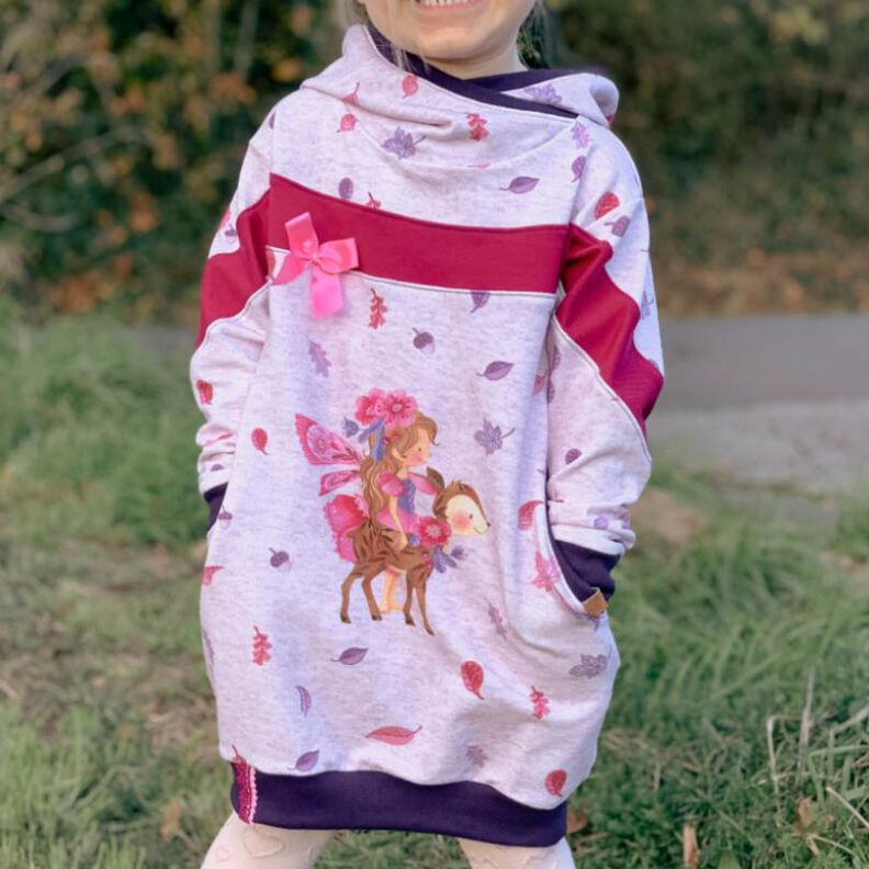 Kombi E-Book HoodieKLEID Farbenbogen Gr. 68 - 140 image number 1