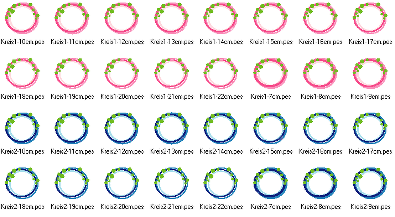 Stickdatei Kreis Button Rahmen 16 Gr. image number 7