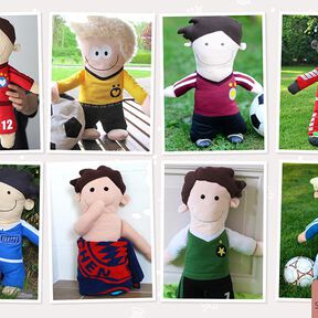 Fußballstar Kuschelfreund (Nähanleitung & Schnittmuster)