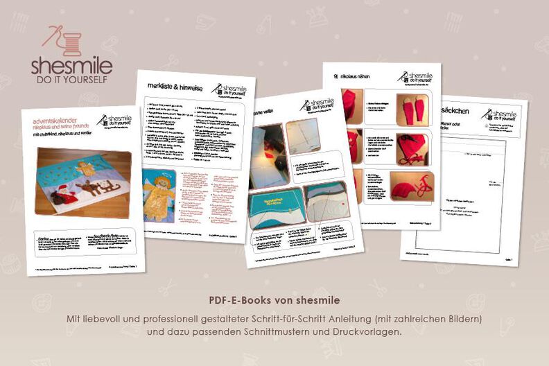 Adventskalender "Nikolaus" (Schnittmuster) image number 2