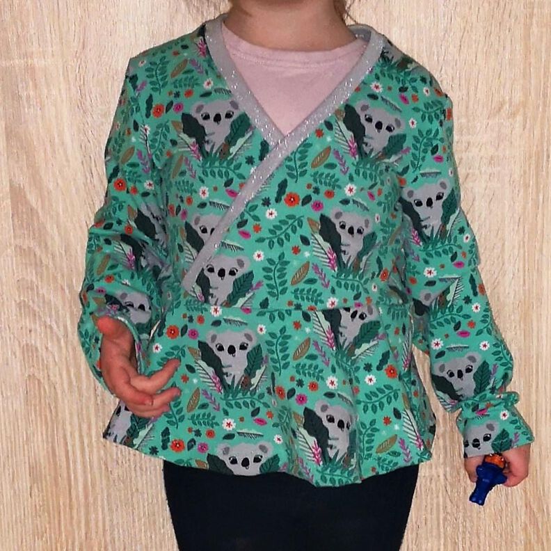 Becca Jerseykleid mit Wickeloberteil Gr. 86-158, A4+A0 image number 6