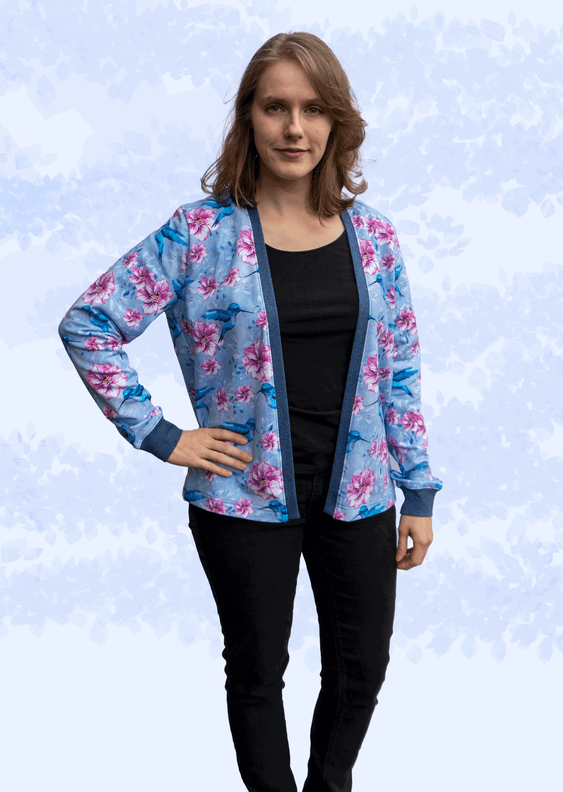 Anna – offener Cardigan in 3 Längen BU 80-116, A4+A0 image number 2