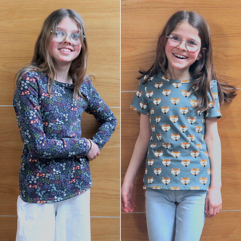 Kinder Shirt Schmal mit Kurz- & Langarm LALU ♥ Gr. 92-164 image number 7