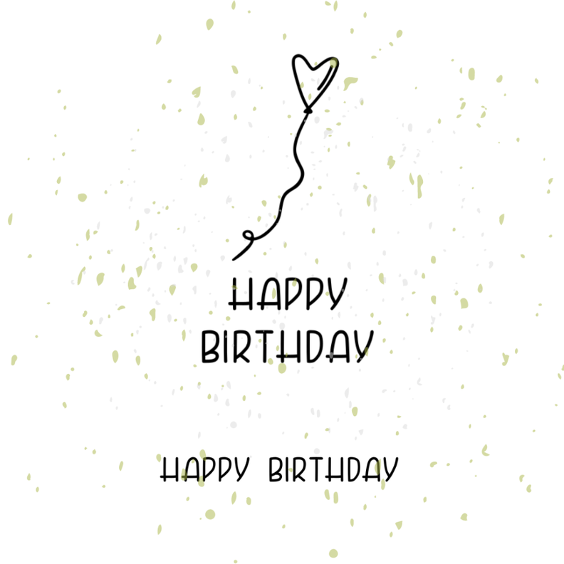 Happy Birthday Herzluftballon Plotterdatei | DIY Hunger image number 1