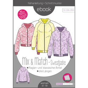Mix&Match Sweatjacken Damen Gr. 32-58 - PDF Datei in A4