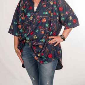 Ebook/Nähanleitung Oversize Bluse MACAYA Damen Gr. 32-58