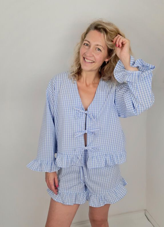 Schlafanzug Bluse und Hose (lang oder kurz) image number 8