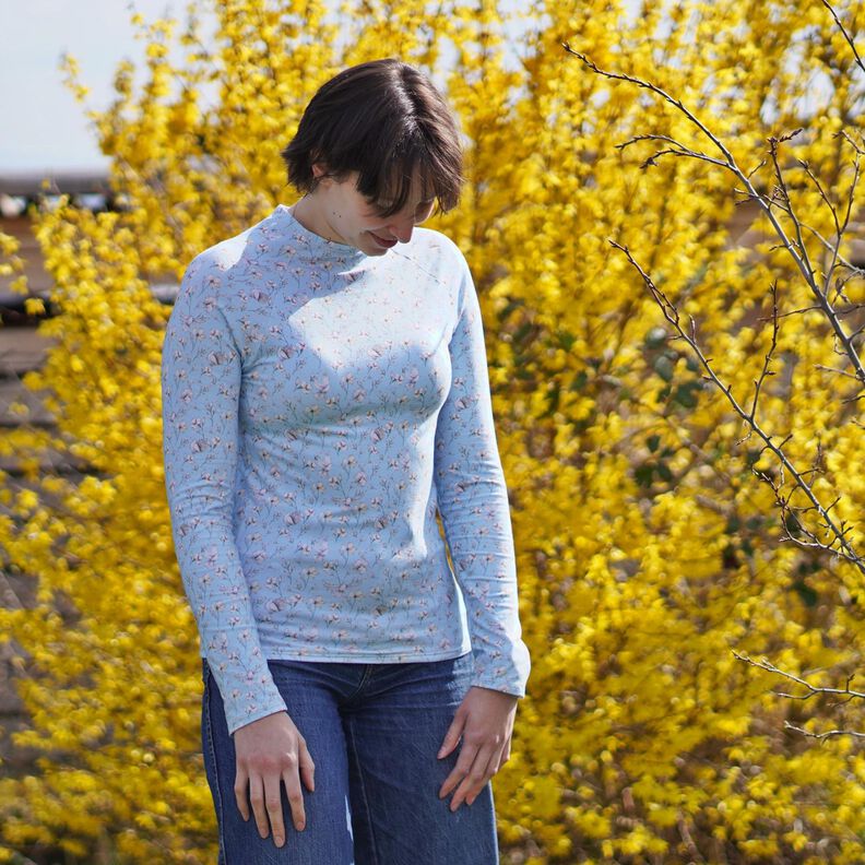 Raglan Shirt Damen Pullover slim nähen Gr. 34-40 image number 3
