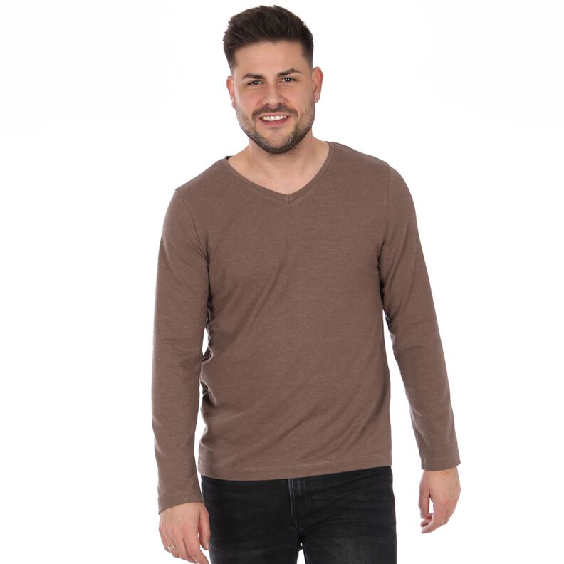  HERR ERIK - Shirt mit V-Ausschnitt  XS-XXL image number 1