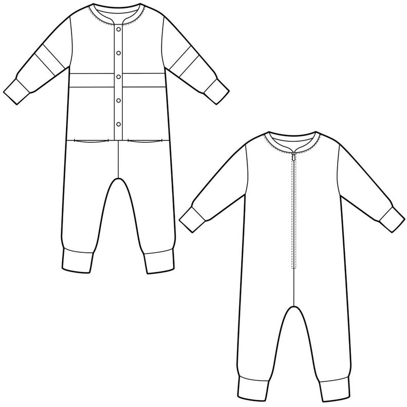 Kinder Jumpsuit Overall Zipper oder Knöpfe MIMPI ♥Gr. 92-164 image number 8