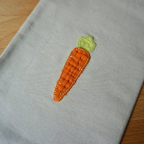 Karotte / Möhre Ostern Doodle Stickdatei 10x10 | DIY Hunger