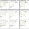 5cm Doodle Buchstaben und Zahlen Stickdatei Alphabet Zahl thumbnail number 4