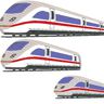 Schnellzug 2 Stickdatei Zug Lok Eisenbahn thumbnail number 1