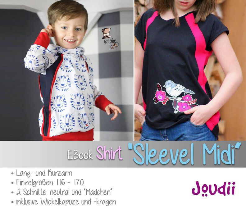 EBook Shirt "Sleevel Midi", 2 Schnitte, je Gr. 116 - 170 image number 1