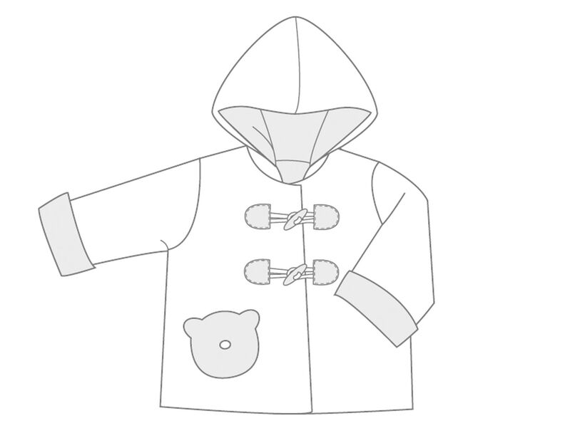 BRIO Baby Jacke mit Kapuze und Bär Applikation image number 6