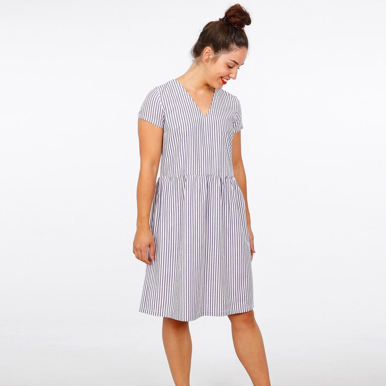 FRAU MARY - Kleid mit V-Ausschnitt XS-XXL image number 6