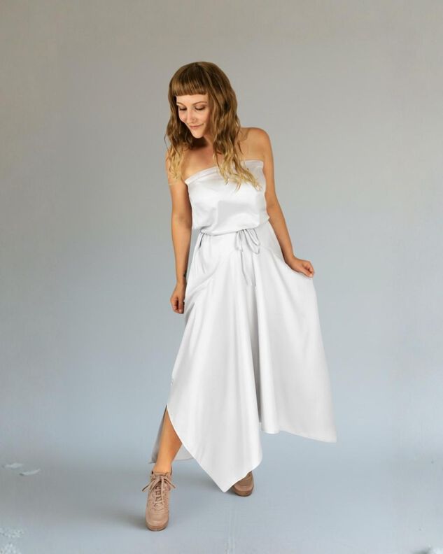 Sommerkleid + Rock, Schnitt m. Ebenen, A4, A0+, Beamer image number 2