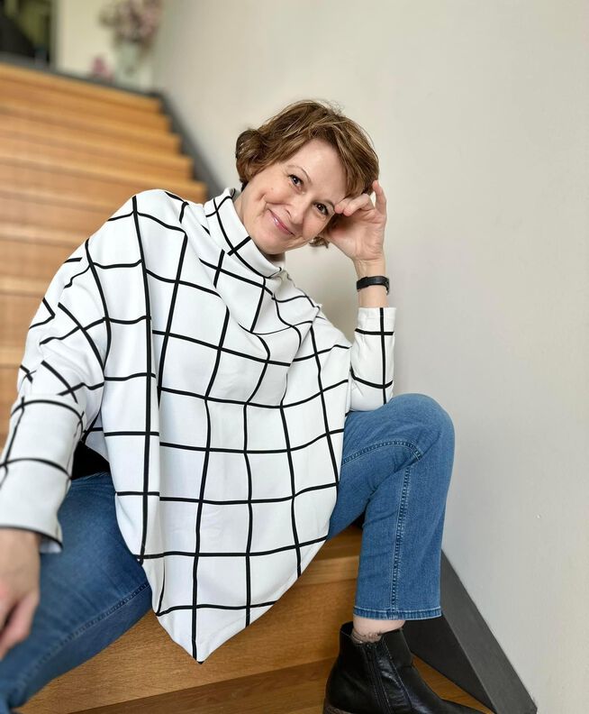 Asymmetrischer Zipfel-Pullover CANTO (S-3XL) Schnittmuster image number 3