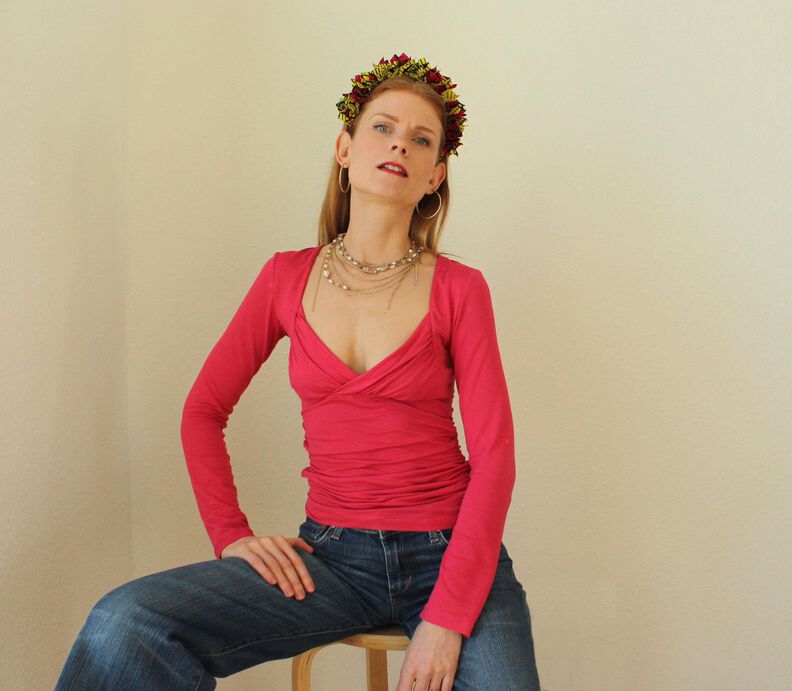 Elegantes T Shirt "Mila" mit 2 Ausschnittvarianten Gr. 34-54 image number 11