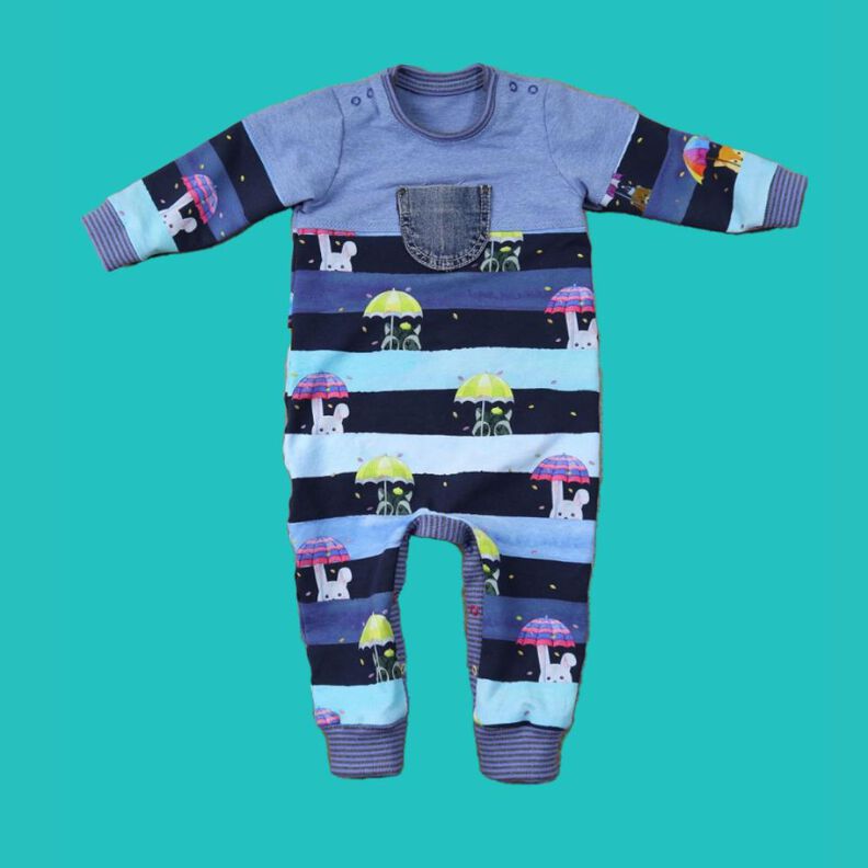 Baby Anzug Jumpsuit Schlafanzug Overall GULA ♥ Gr. 56-98 image number 1