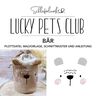 Plotterdatei Lucky Pets Club – Bär | Schleiferlwerk  thumbnail number 1
