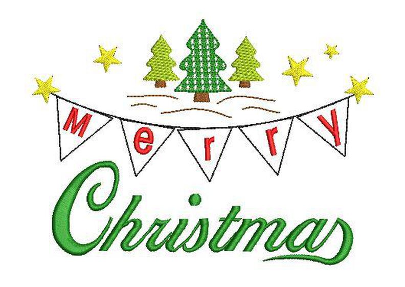 Stickdatei Merry Christmas 13x18cm image number 3