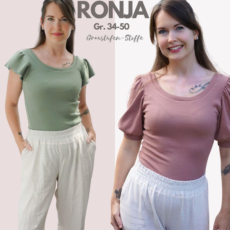 Schnittmuster Rib-Shirt „Ronja" als Ebook image number 1